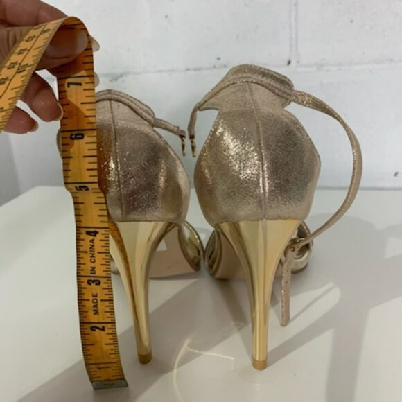ECS Walk Eaze Golden Fancy Kitten Heels - Size 39 - Picture 7 of 13